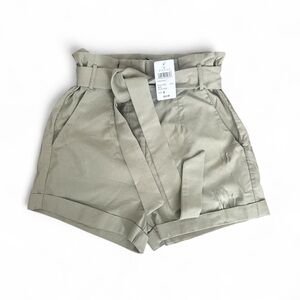 Windsor High Waist Khaki Shorts
